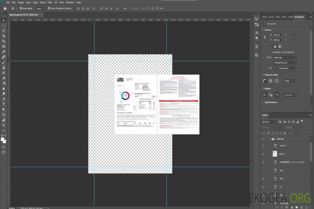 États , Unis Texas IBC relevé de prêt hypothécaire bancaire aux formats Word et PDF, 4 pages 1, 2 template